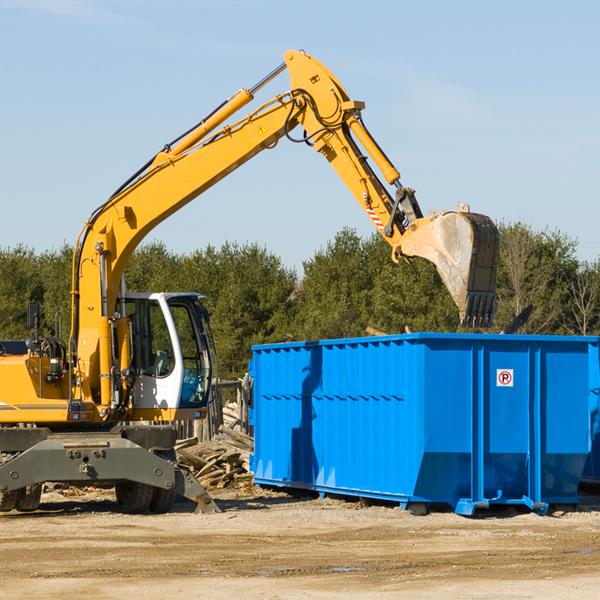 can i choose the location where the residential dumpster will be placed in Mechanicsville Maryland